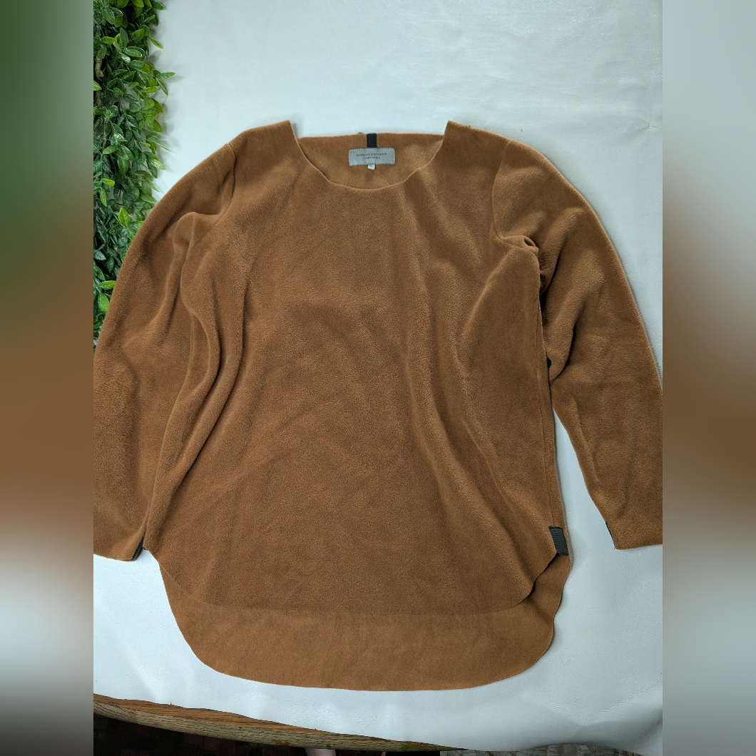 Henriette Steffensen Copenhagen Fleece Sweater Top Camel Size Xl